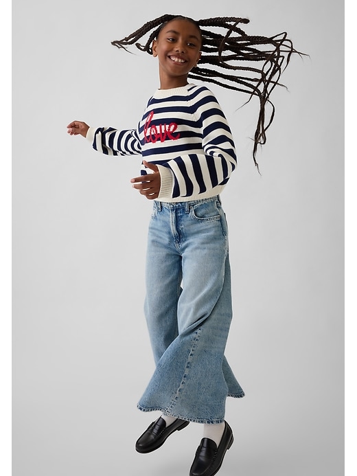 Image number 4 showing, Kids Relaxed Graphic Crewneck Sweater