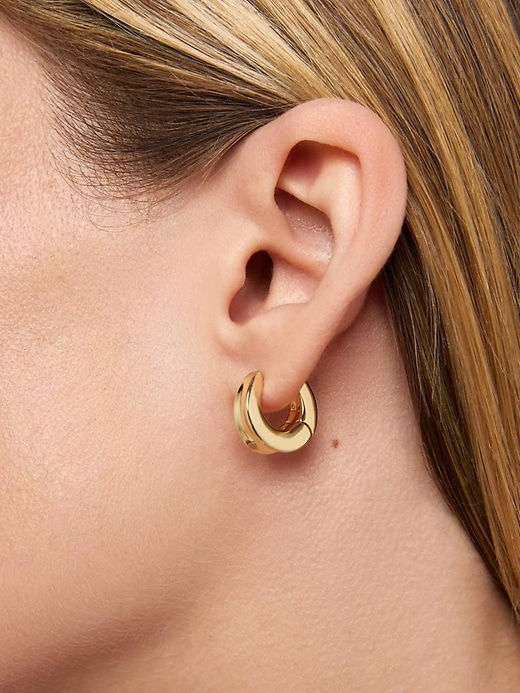 Image number 2 showing, Ana Luisa Wade Mini Huggie Hoop Earrings