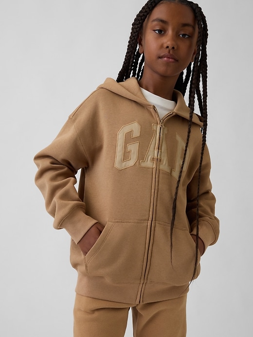 Kids VintageSoft Logo Zip Hoodie