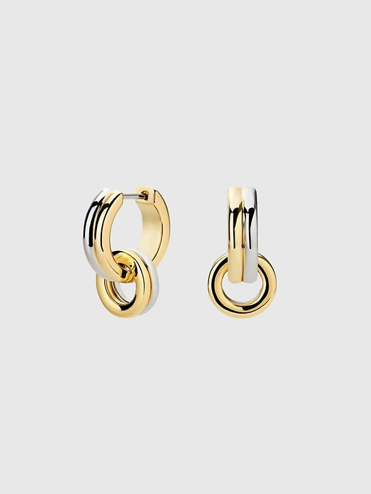 Image number 1 showing, Ana Luisa Asher Drop Huggie Earrings