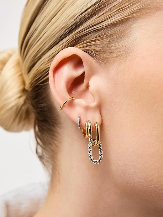 Image number 2 showing, Ana Luisa Asher Huggie Hoop Earrings