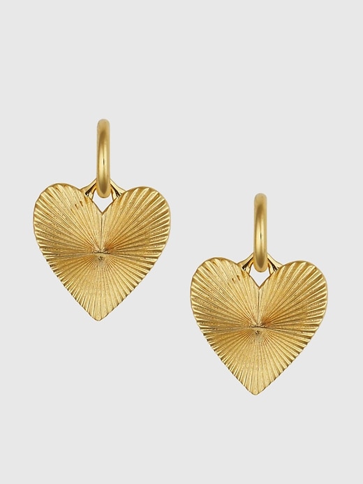 Image number 1 showing, HART Small Ribbed Heart of Gold Huggies