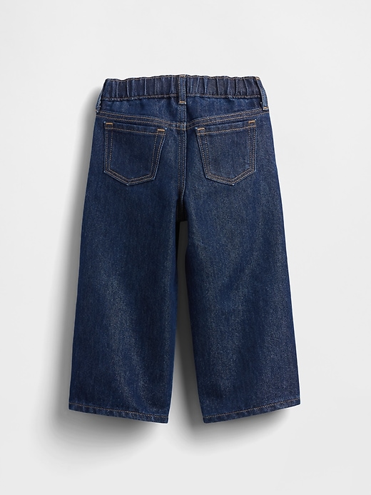 Image number 3 showing, Baby & Toddler Metallic Pull-On Baggy Jeans
