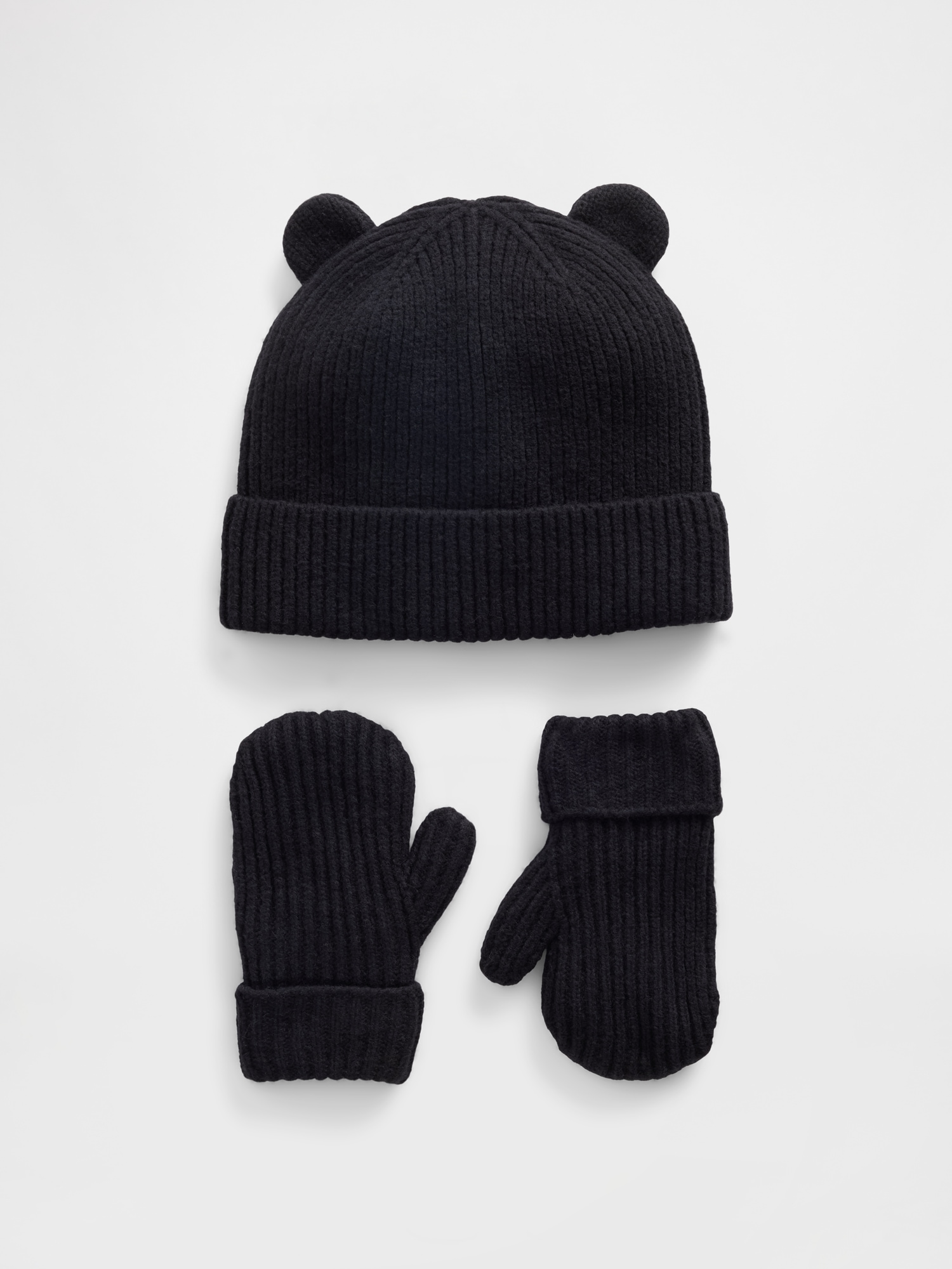 Baby & Toddler CashSoft Bear Beanie & Mittens Set