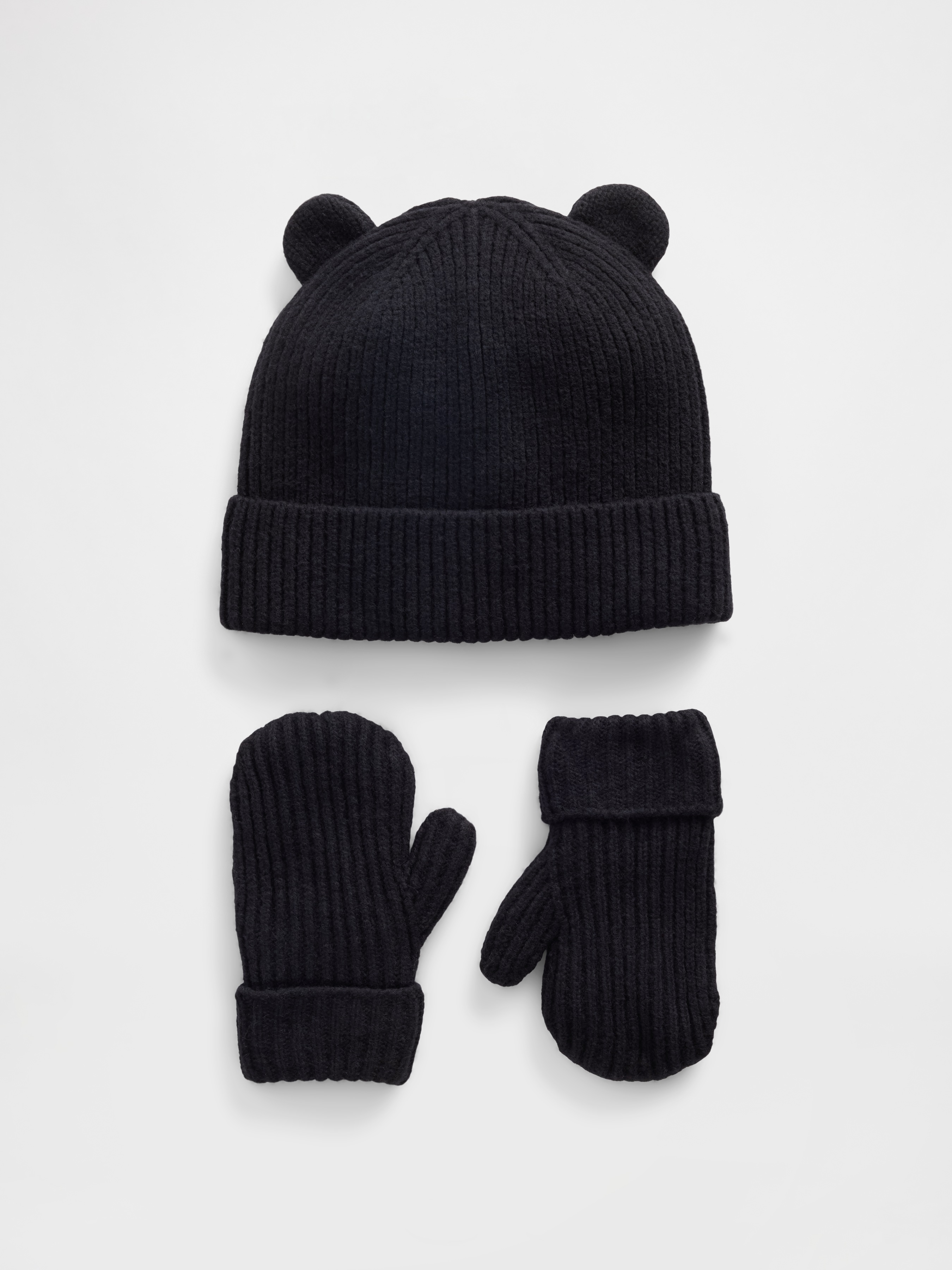 Baby & Toddler CashSoft Bear Beanie & Mittens Set
