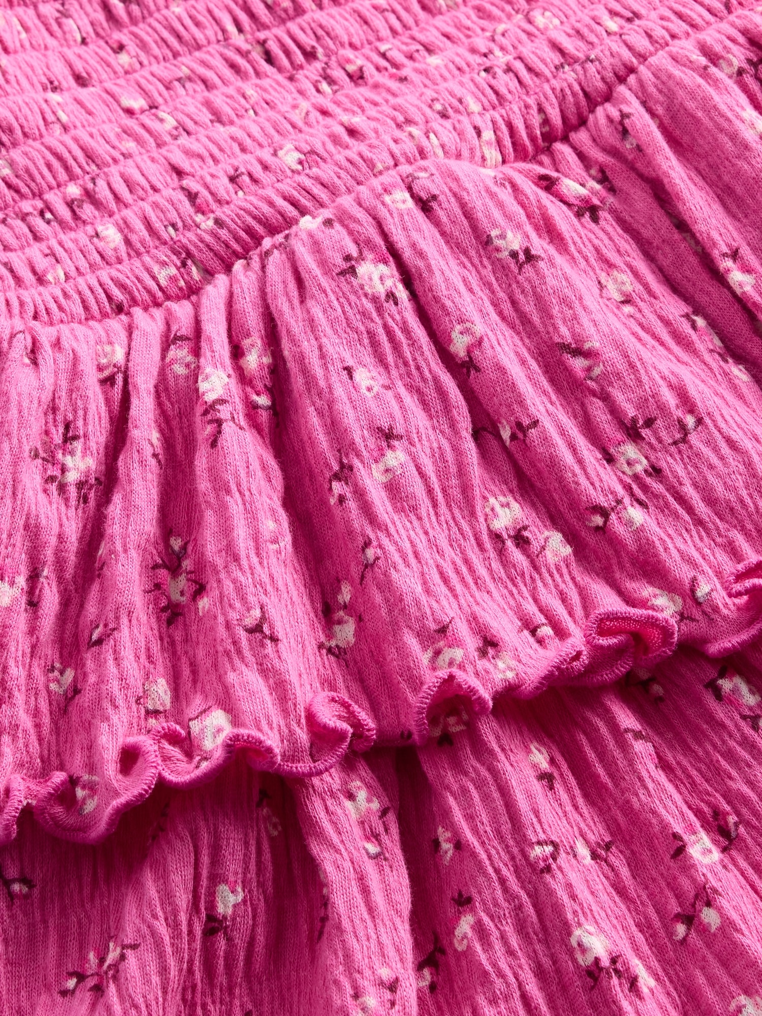 Kids Crinkle Knit Tiered Skort