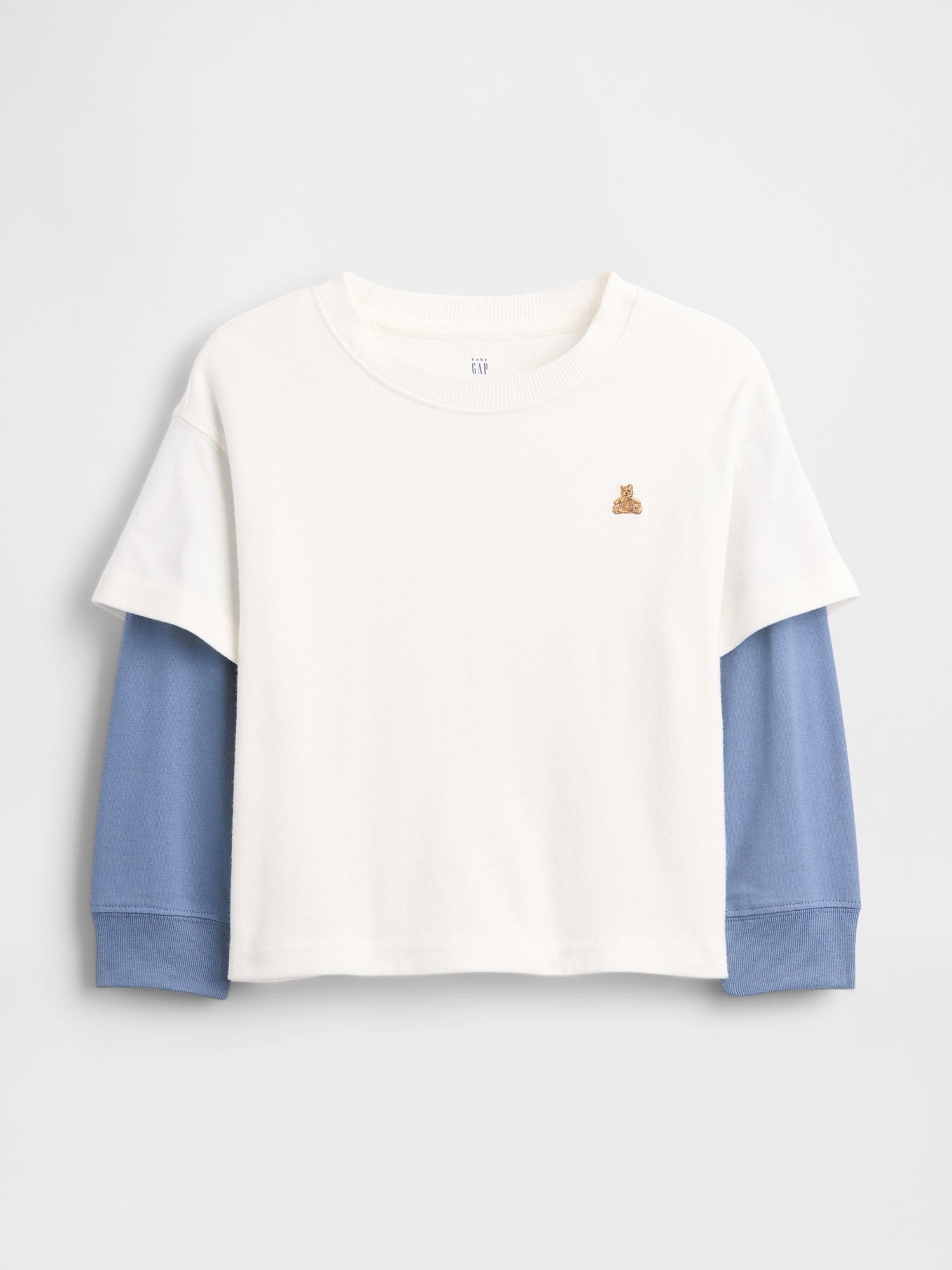 Детские футболки Gap Baby & Toddler 2-In-1 Heavyweight T-Shirt