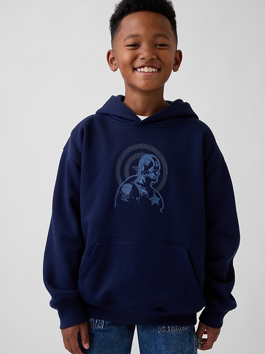 Image number 1 showing, Kids Marvel VintageSoft Relaxed Hoodie