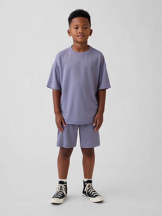 Image number 4 showing, Kids GapFit Tech Recycled Mesh T-Shirt