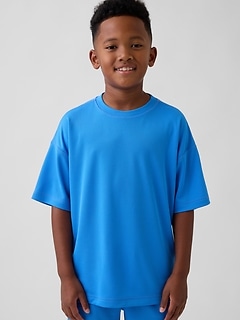 Kids GapFit Tech Recycled Mesh T-Shirt