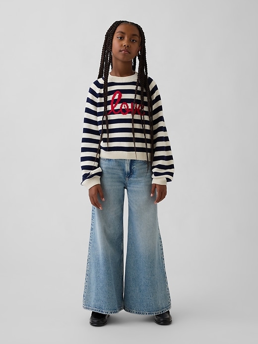 Kids Relaxed Graphic Crewneck Sweater