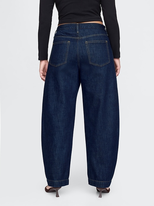Image number 6 showing, High Rise Barrel Jeans