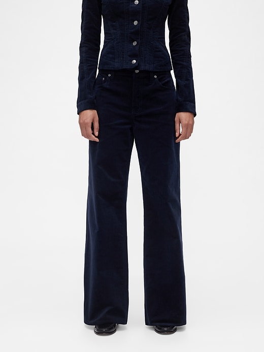 Image number 3 showing, GapStudio Low Rise Corduroy Wide-Leg Pants