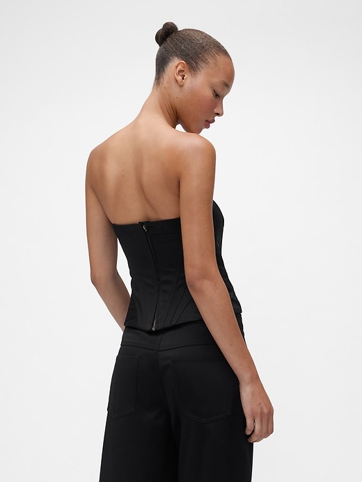 Image number 2 showing, GapStudio Satin Corset Top