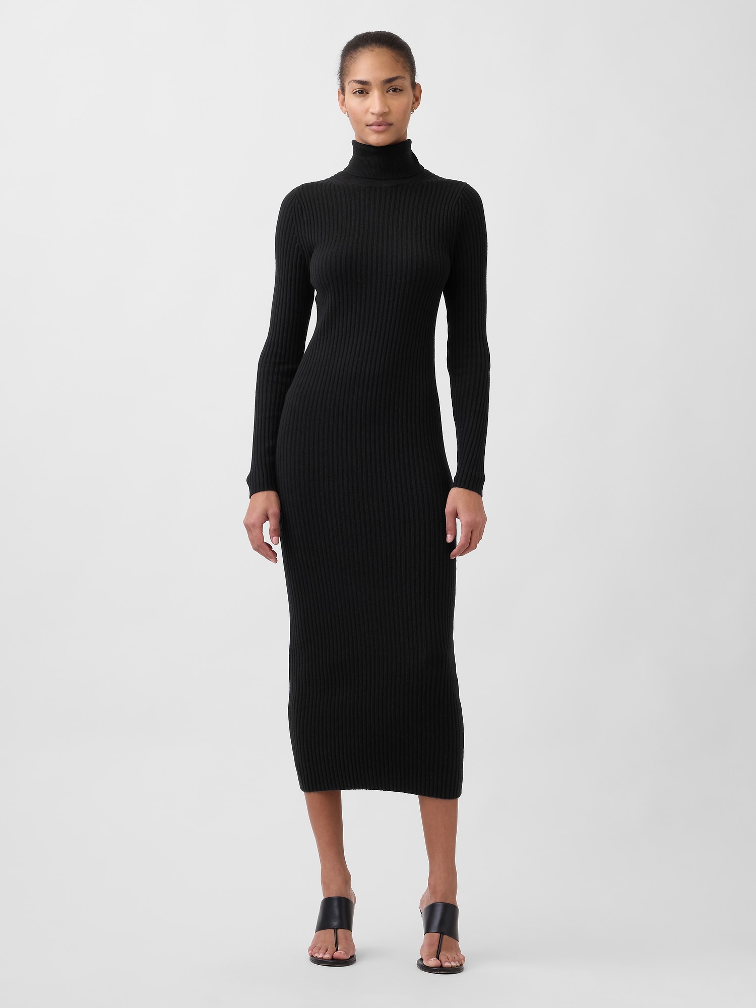 CashSoft Turtleneck Maxi Sweater Dress