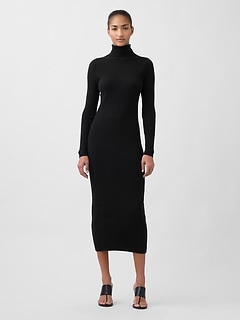CashSoft Turtleneck Maxi Sweater Dress