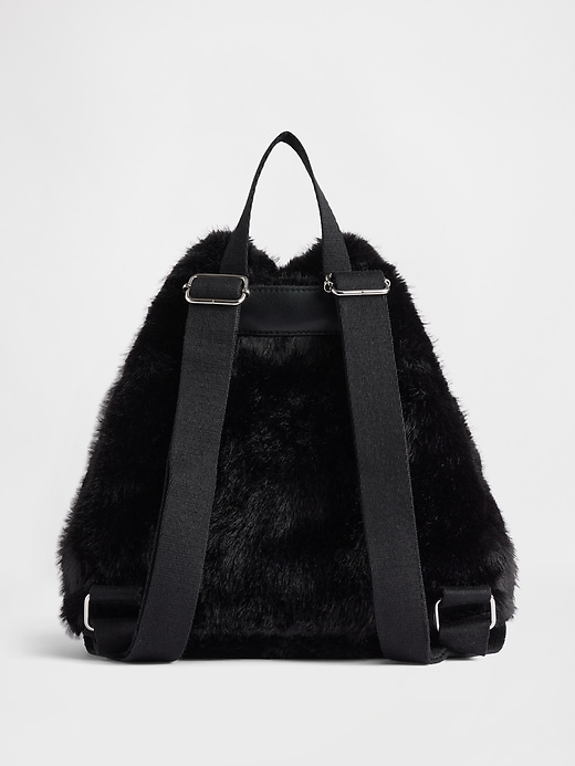 Kids Faux Fur Backpack