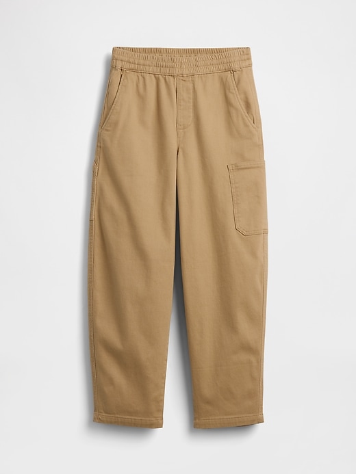 Image number 2 showing, Kids Brushed Cargo Baggy Taper Pants