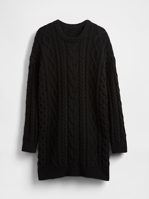 Image number 5 showing, Cable-Knit Mini Sweater Dress