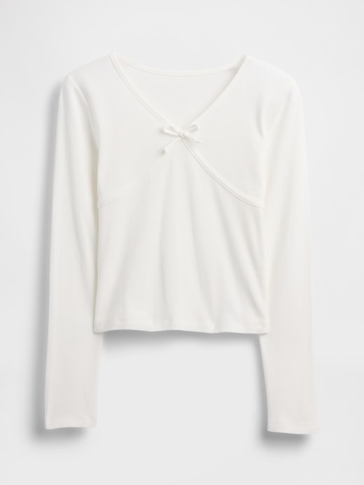 Image number 2 showing, Kids Cross Front Bow T-Shirt