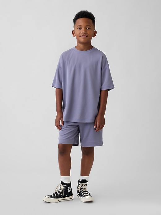 Image number 1 showing, Kids GapFit Tech Recycled Mesh Shorts