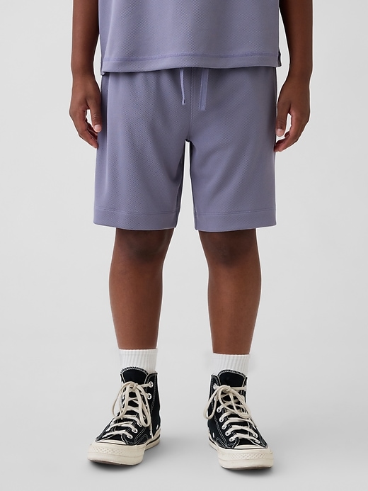 Image number 4 showing, Kids GapFit Tech Recycled Mesh Shorts