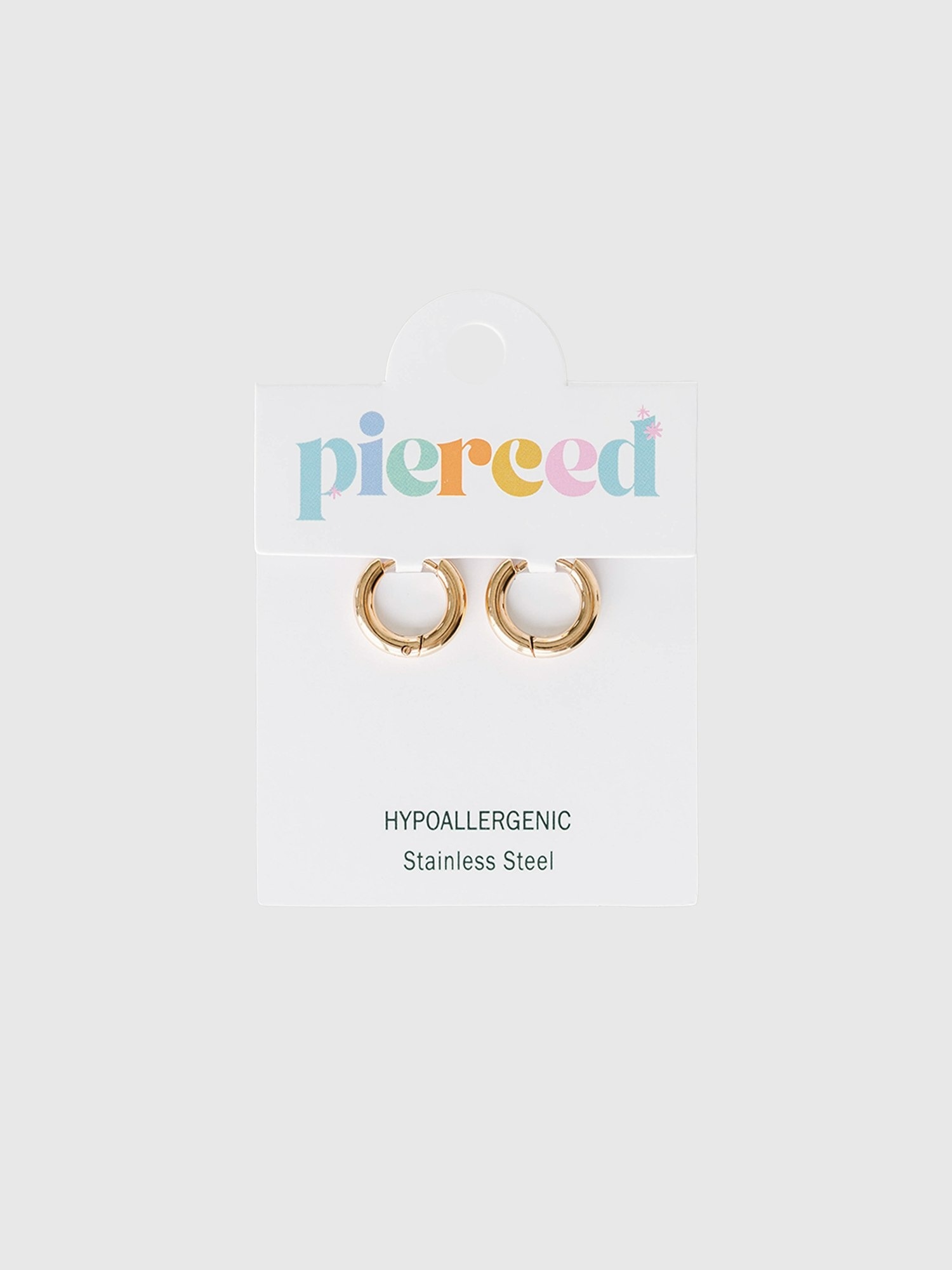 Детские серьги-колечки Gap Pierced Co золотистые 8мм
