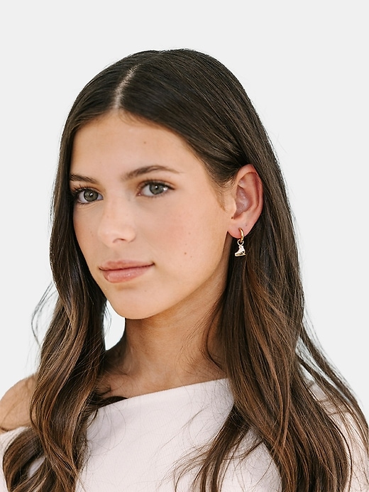 Image number 3 showing, Pierced Co Ice Skate Charm For Huggie Earrings