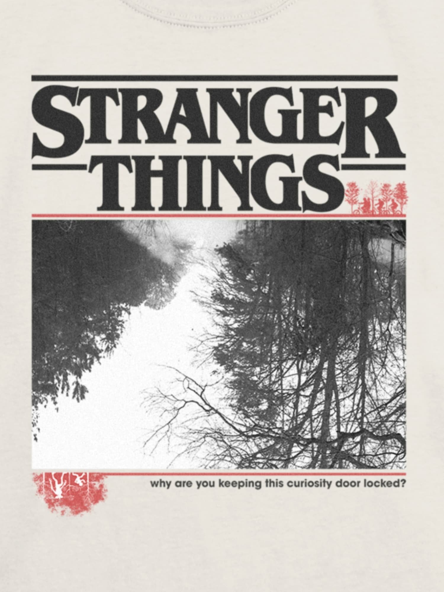 Kids Stranger Things Upside Down Graphic T-Shirt