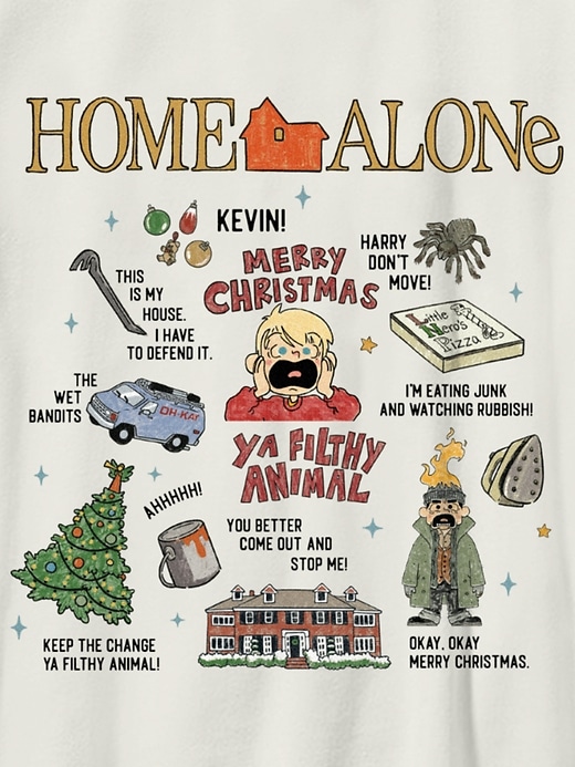 Image number 3 showing, Kids Home Alone Icons Graphic T-Shirt