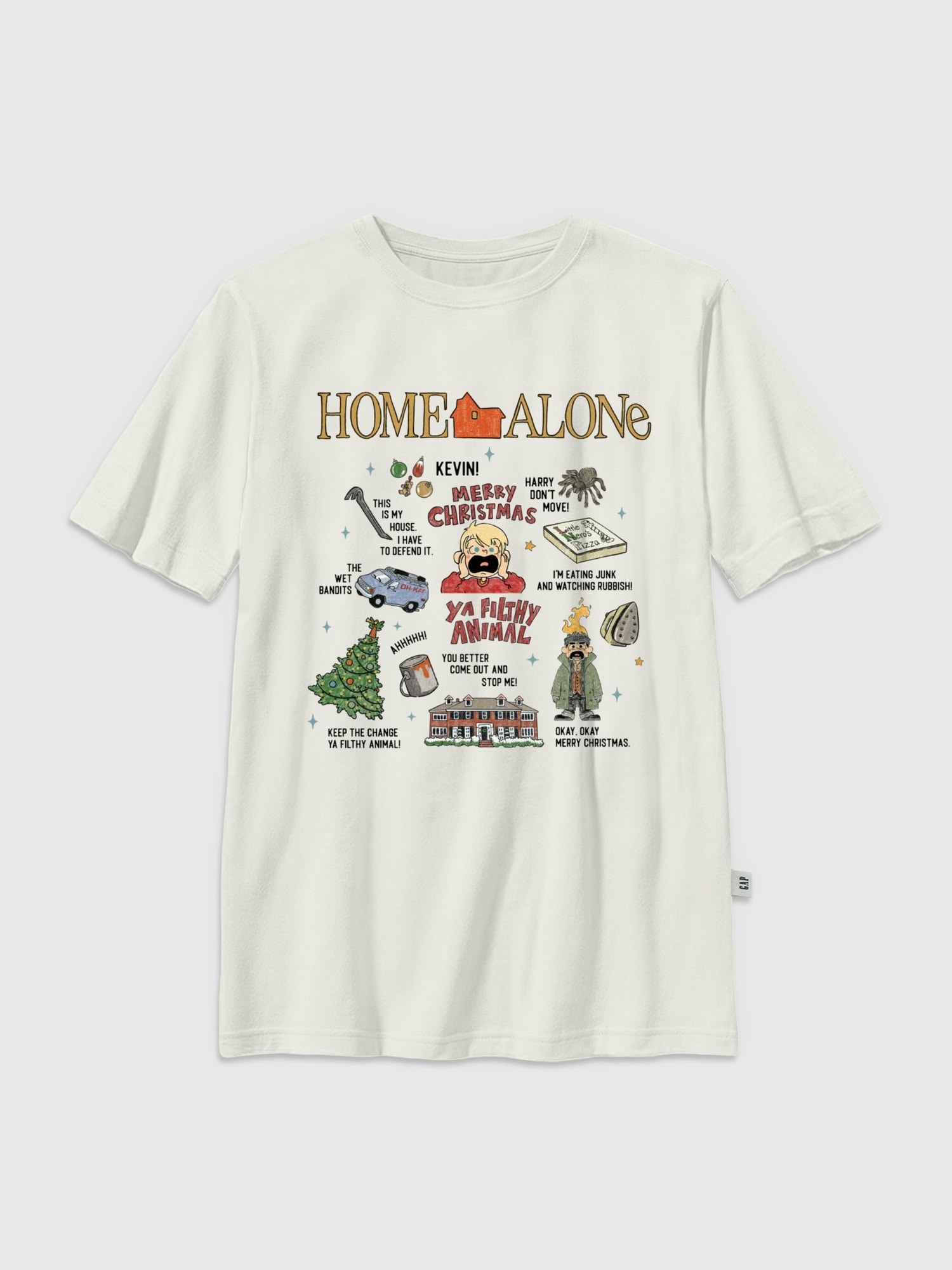 Kids Home Alone Icons Graphic T-Shirt