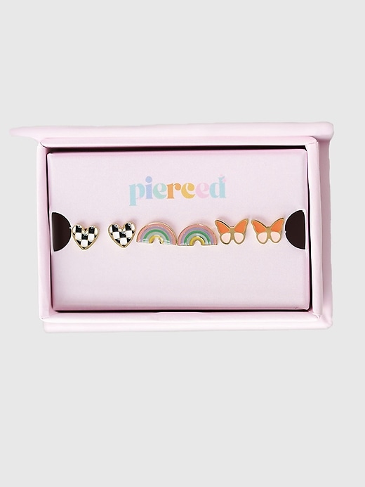 Image number 1 showing, Pierced Co Bestseller Screwback Earring Set