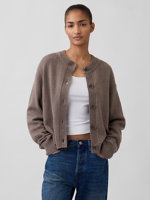 Image number 1 showing, CashSoft Oversized Chunky Cardigan