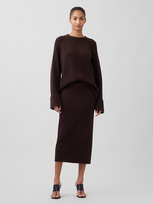 Image number 1 showing, CashSoft Stretch Midi Skirt