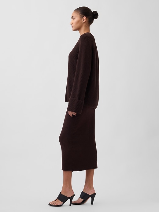 Image number 3 showing, CashSoft Stretch Midi Skirt