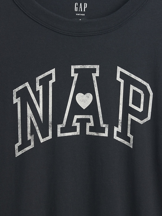 Image number 2 showing, Organic Cotton Oversized NAP Logo PJ T-Shirt