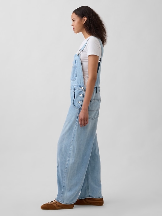 Image number 3 showing, UltraSoft Denim Horseshoe Overalls