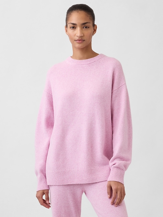 Image number 1 showing, CashSoft Oversized Boyfriend Sweater