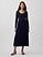 Mixed Media Maxi Dress - Blue - View 9