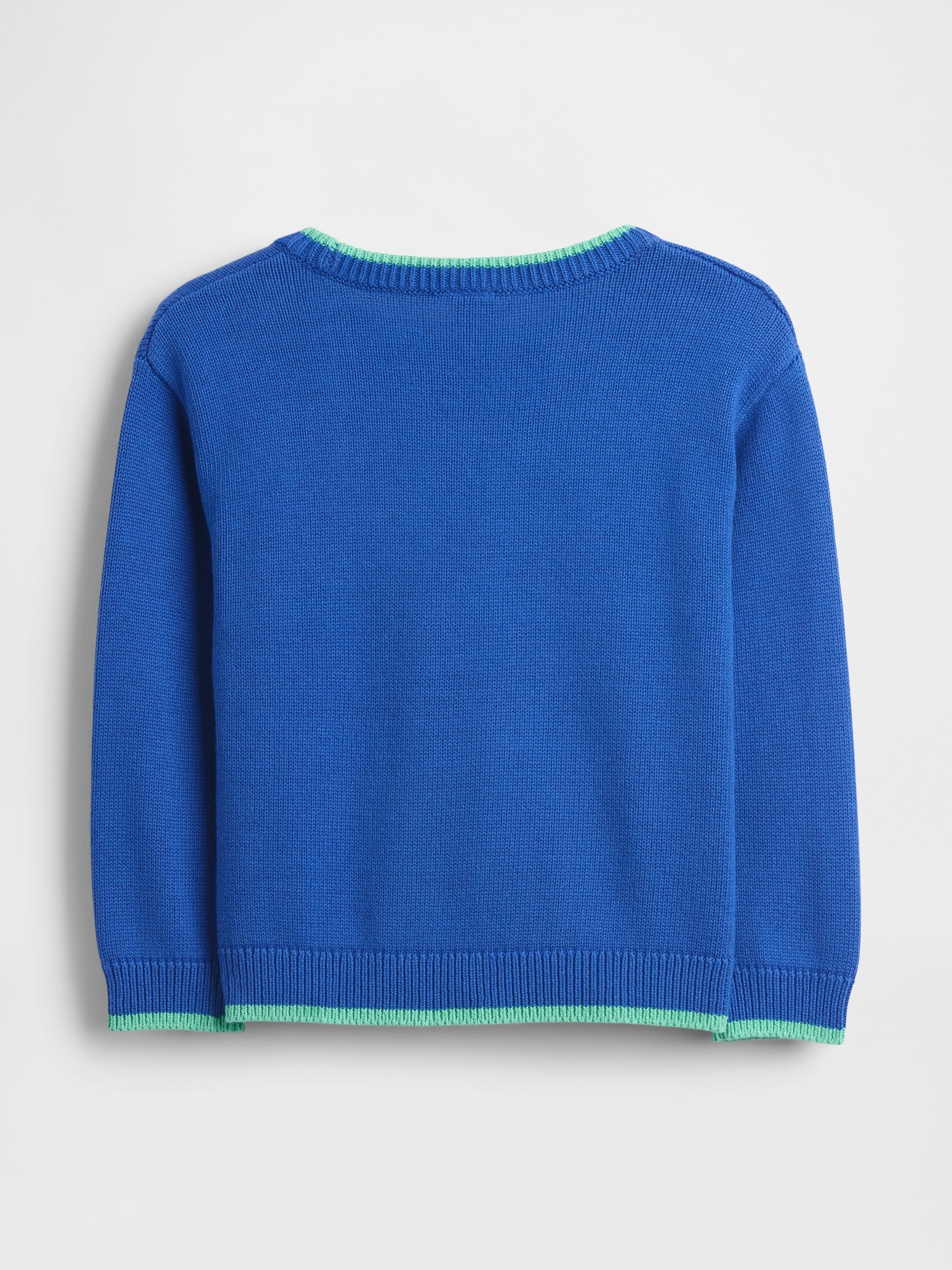 Свитер Gap Shaker-Stitch Sweater для малышей, цвет: Синий — фото 2