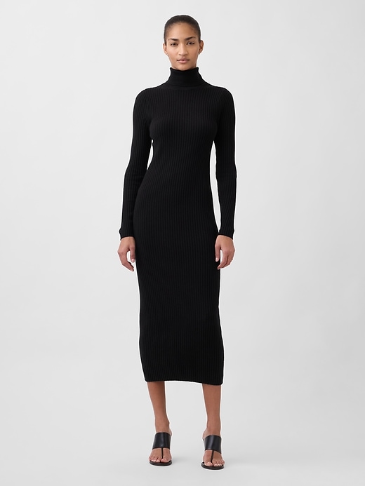 Image number 1 showing, CashSoft Turtleneck Maxi Sweater Dress