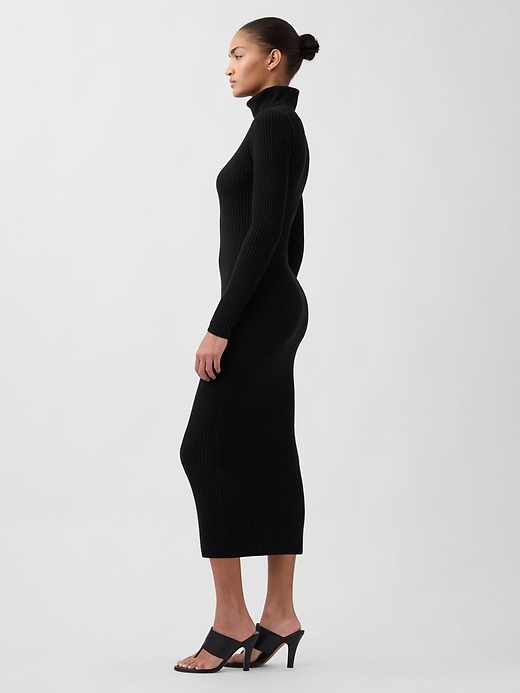 CashSoft Turtleneck Maxi Sweater Dress