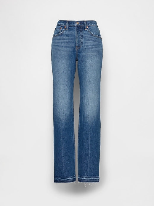 Image number 2 showing, Mid Rise Relaxed Straight Jeans