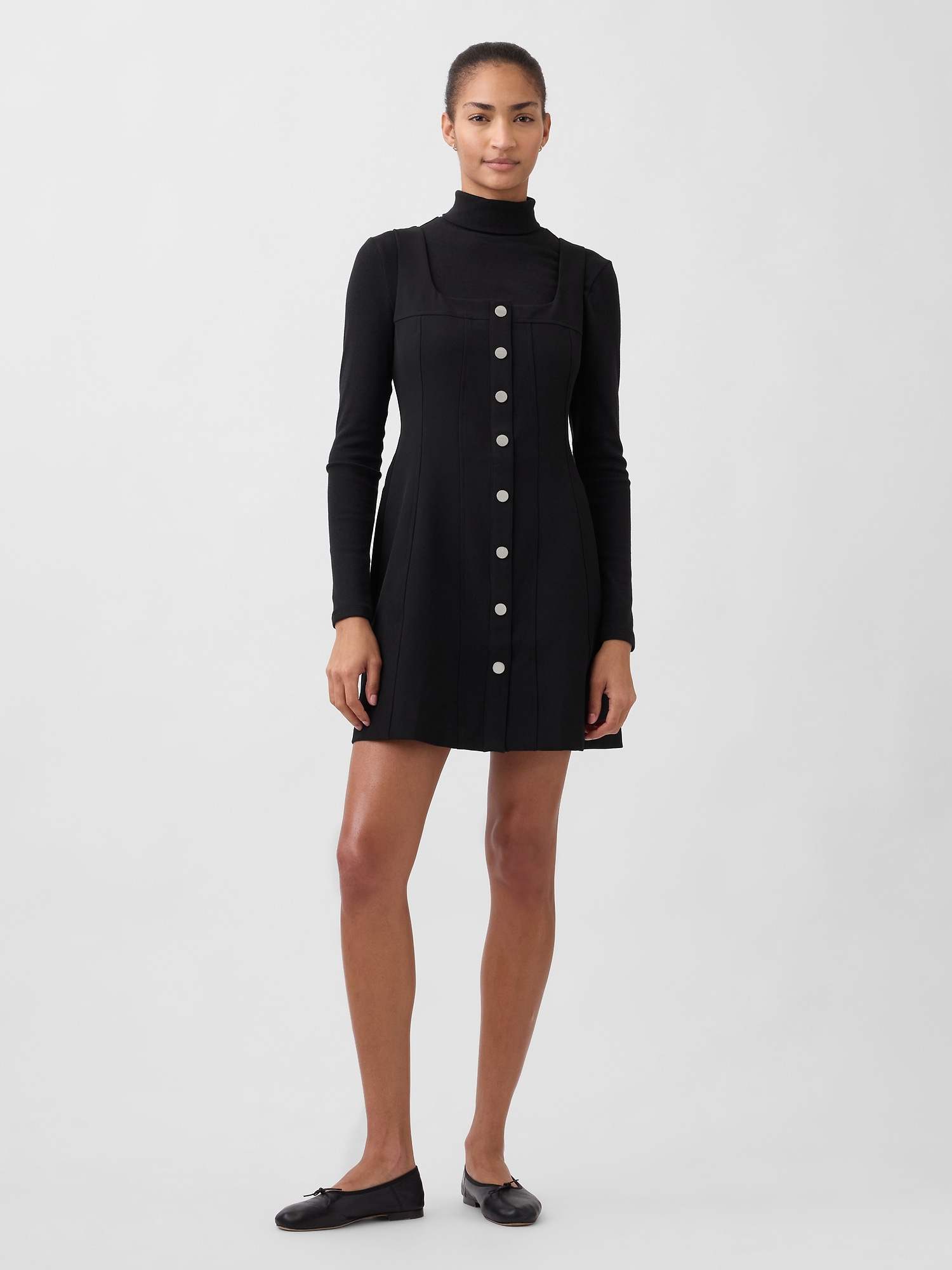 BiStretch Seamed Mini Dress