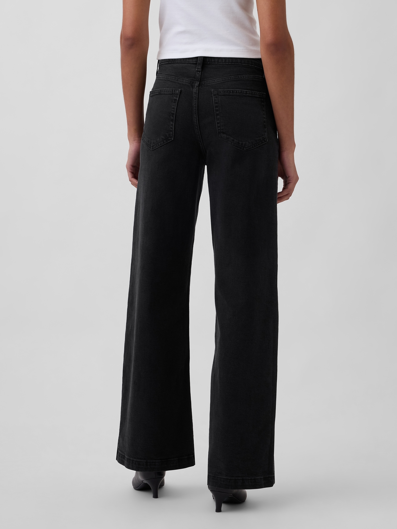 Image number 4 showing, High Rise Stride Wide-Leg Jeans