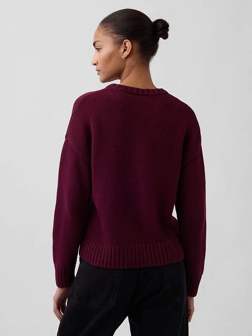 100% Cotton Relaxed Sweater
