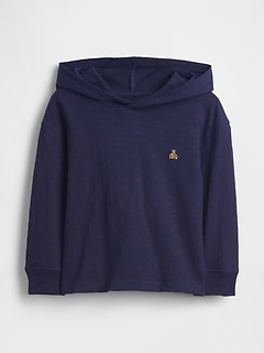 Baby & Toddler Organic Cotton Hooded T-Shirt