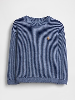 Baby & Toddler Shaker-Stitch Sweater