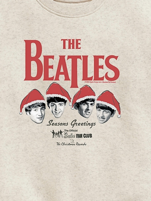 Image number 3 showing, Kids The Beatles Christmas Crewneck Fleece Sweatshirt