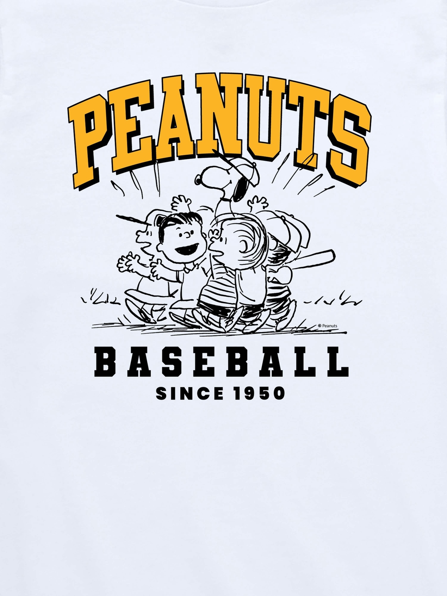 Toddler Peanuts Baseball Short Sleeve Tee